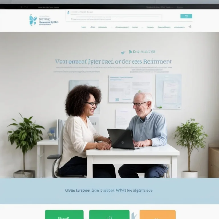 Senior füllt Rentenanmeldung am Computer aus